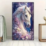 کیت نقاشی باالماس طرح اسب سفید