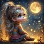 کیت نقاشی باالماس طرح شب جادویی