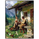 کیت نقاشی الماسی آرامش در دل کوهستان