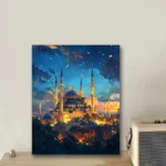 نقاشی با اعداد بزرگسال گنبد طلایی