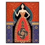 کیت نقاشی الماسی بزرگسال زیبایی زنانه و هنر ایرانی
